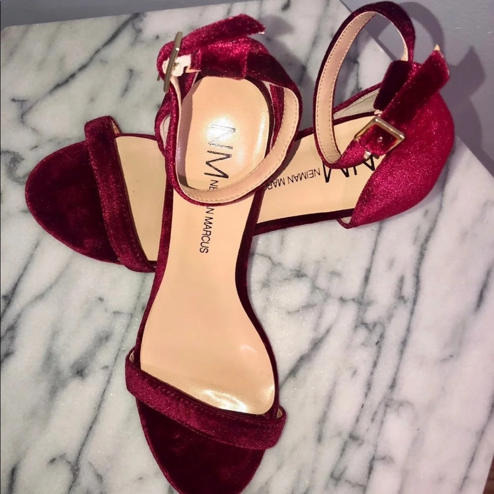 Neiman Marcus Velvet heels